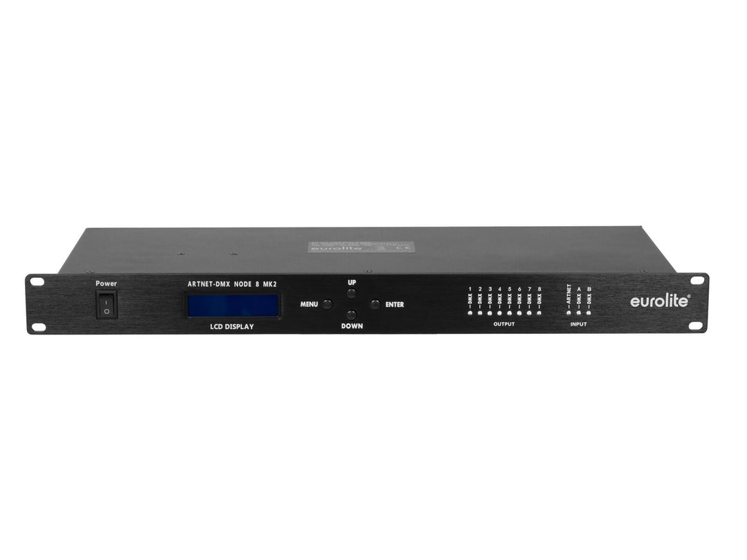 EUROLITE Art-Net/DMX -solmu 8 MK2