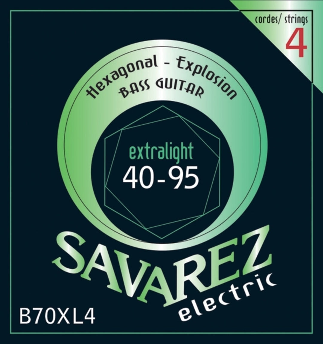 Savarez E-Bass -kielet Hexagonal Explosion – 4-kielinen Ex-Light (B70XL4)