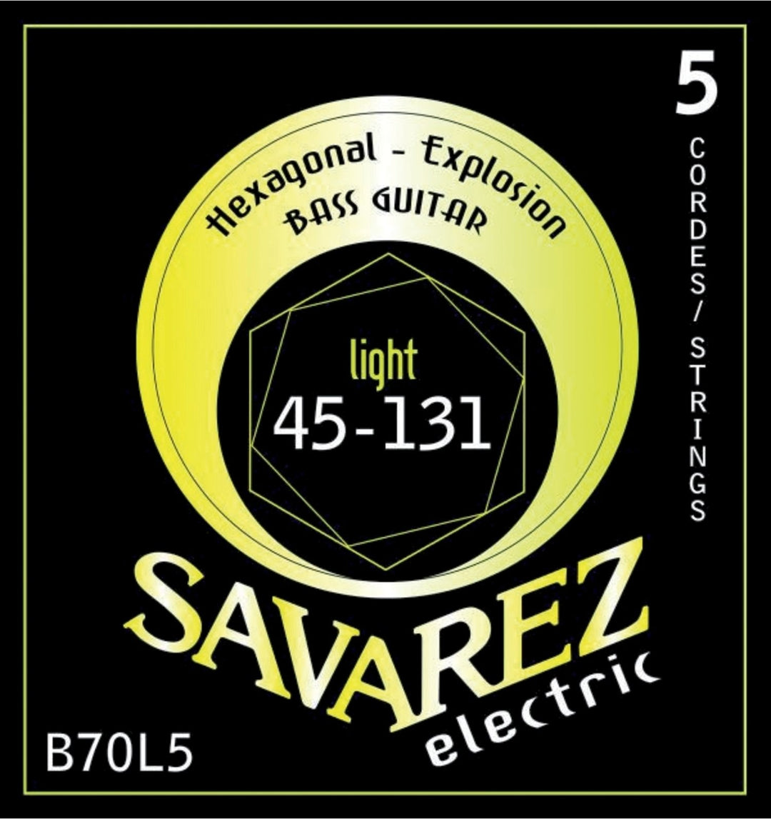 Savarez E-Bass Kielisarja Hexagonal Explosion - 5-kiel. Light (B70L5)