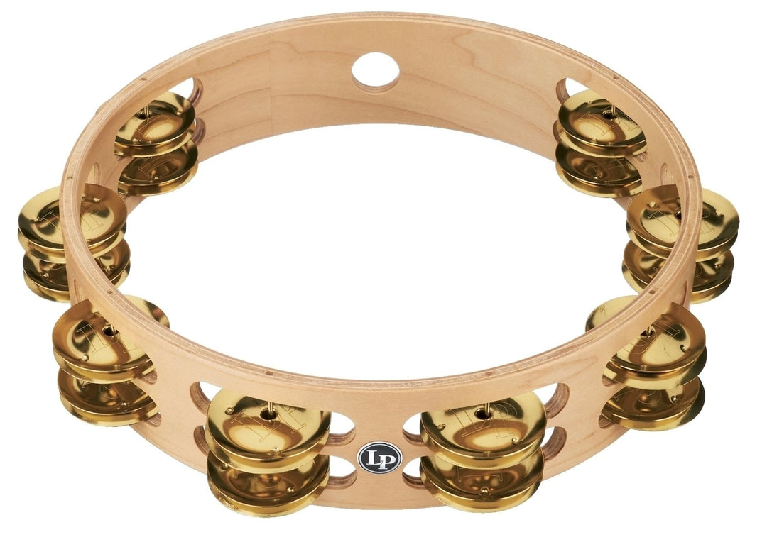 Latin Pundistussoittimet Tambourine Pro 10 in Double Row - LP380B-BR (LP380B-BR)