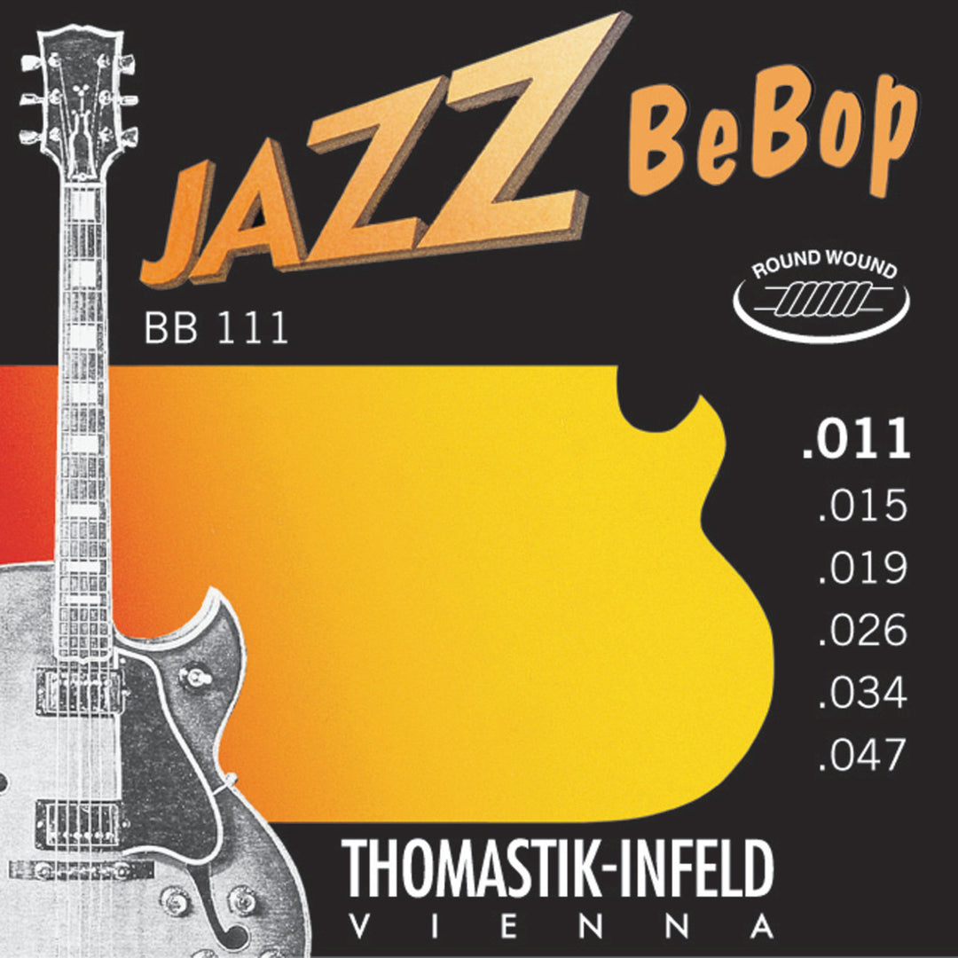 Thomastik-Infeld Jouset sähkökitaralle Jazz BeBob series nickel round wound - Set 011rw (BB111)