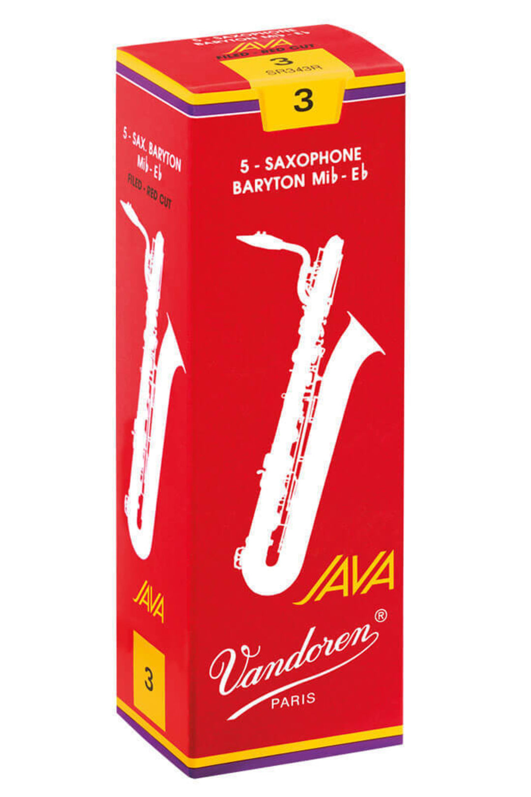 Vandoren Reeds Baritonisaksofoni Java Filed Red - 3 1/2