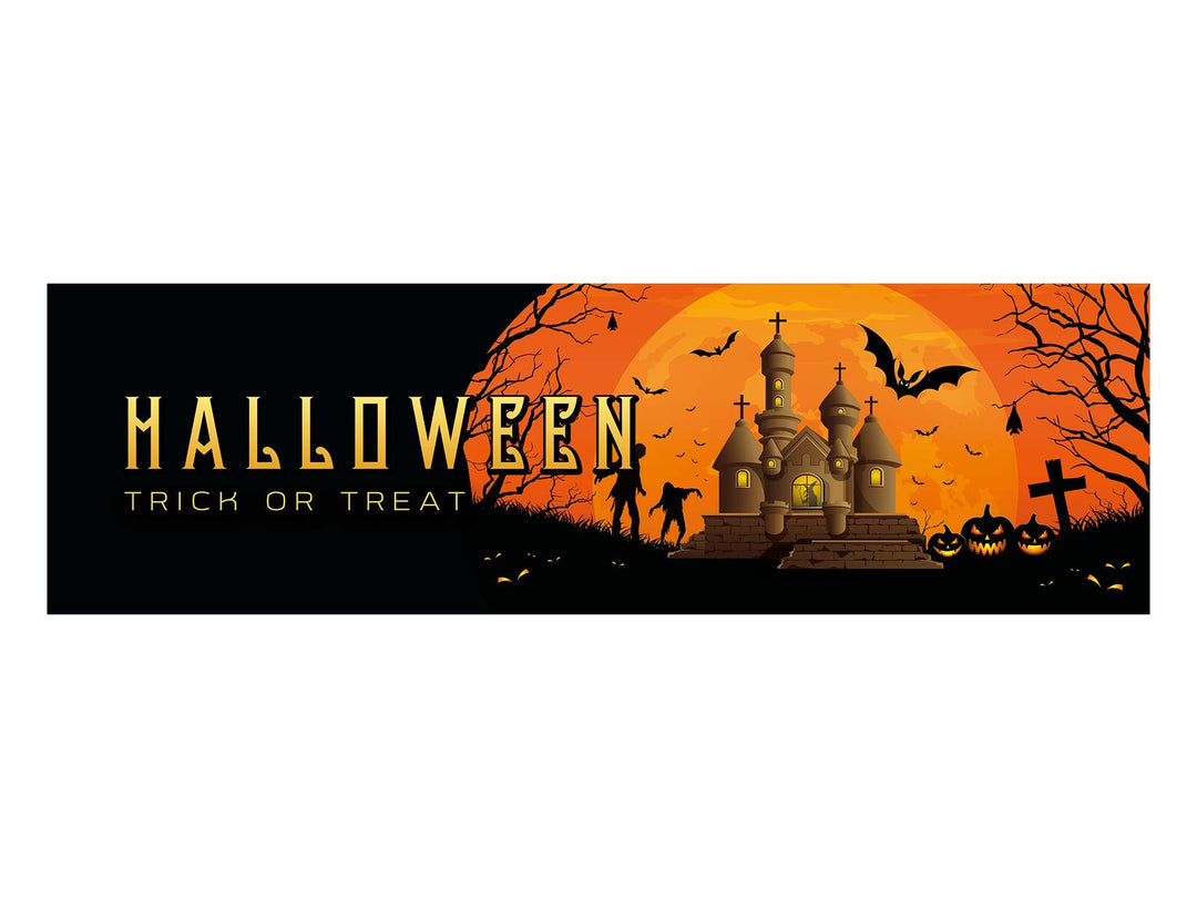 Halloween-banner Haunted House, XL, 300x90 cm
