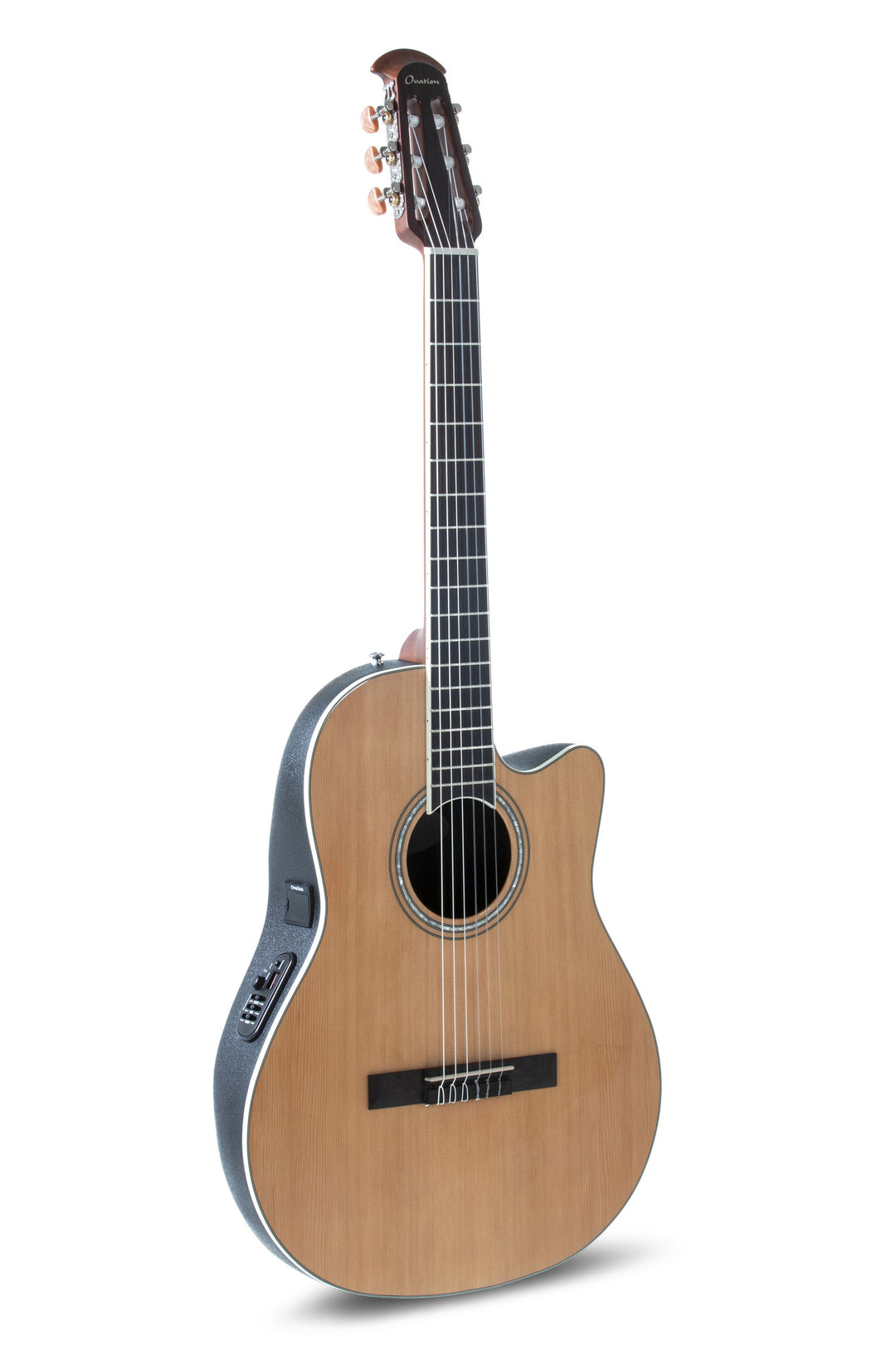 Ovation E-Akustinen klassinen kitara Celebrity CS Standard Mid Cutaway - Natural (CS24C-4-G)