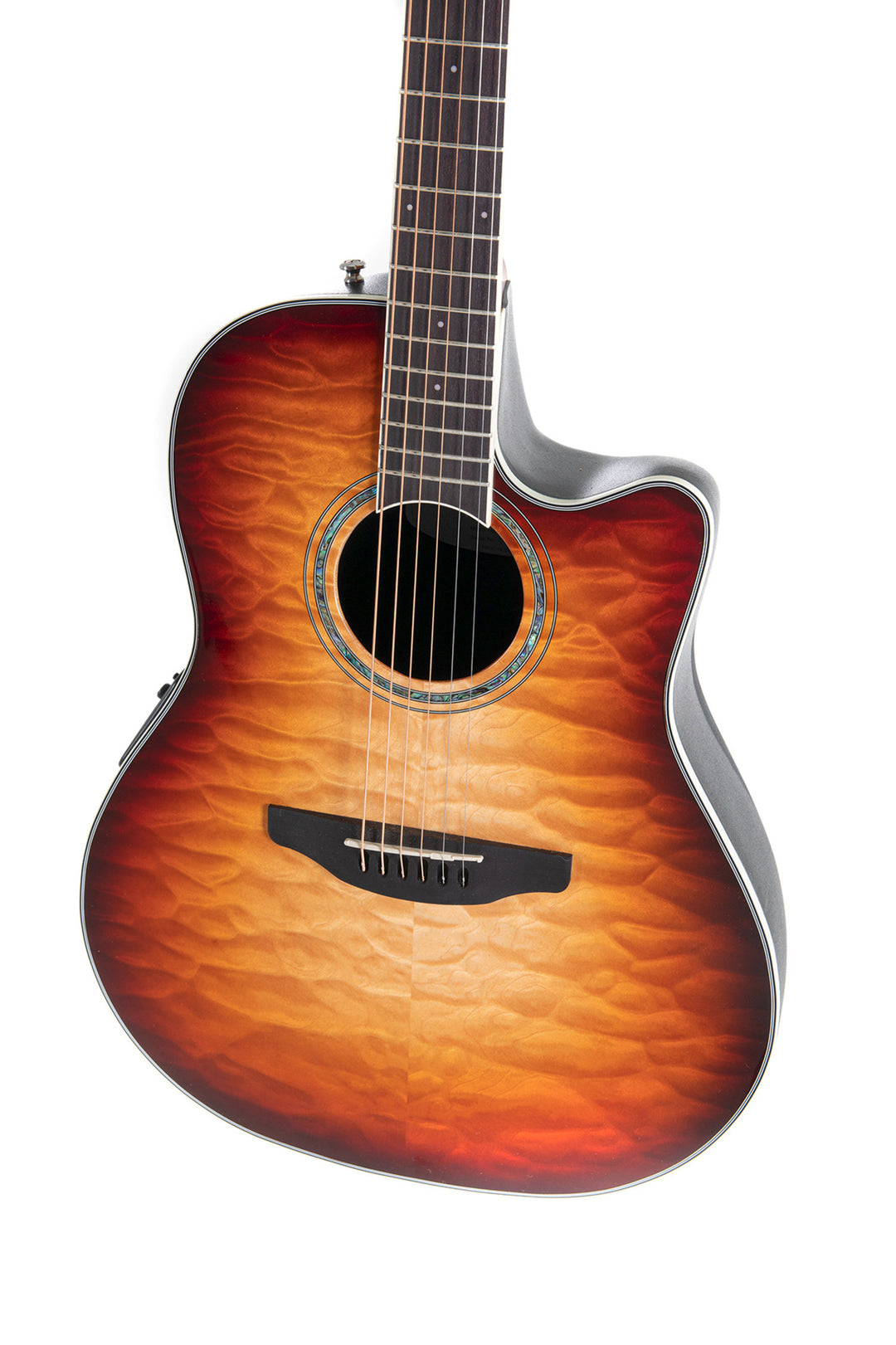 Ovation E-Acoustic Kitarat Celebrity Standard Plus Mid Cutaway - Cognac Burst Gloss (CS24X-7C-G)