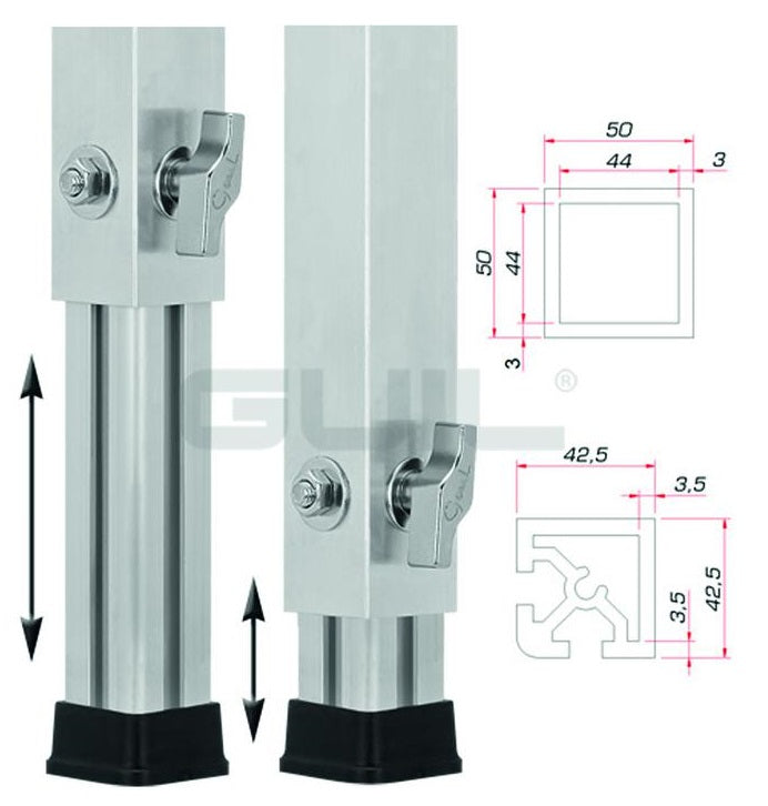 GUIL PTA-440/70-120 Teleskooppijalka