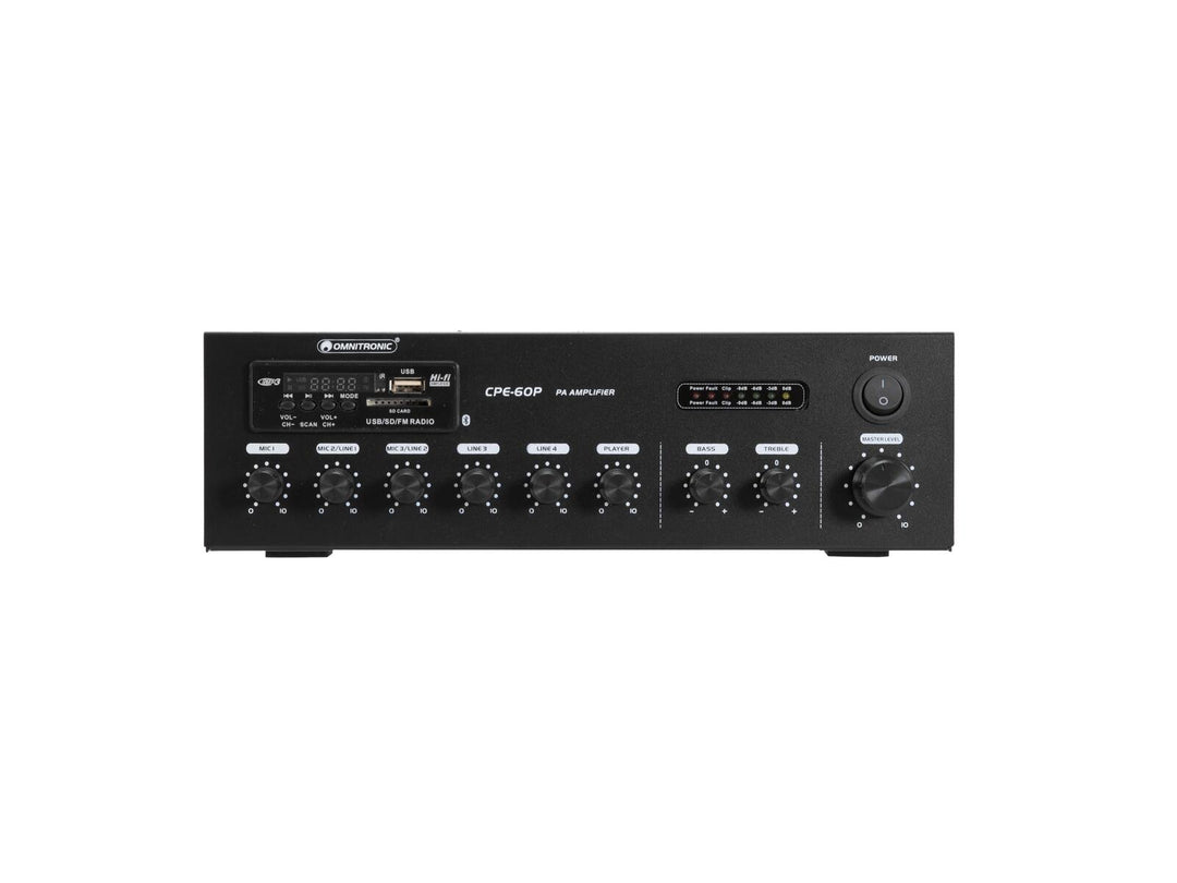OMNITRONIC CPE-60P PA-sekoitusvahvistin