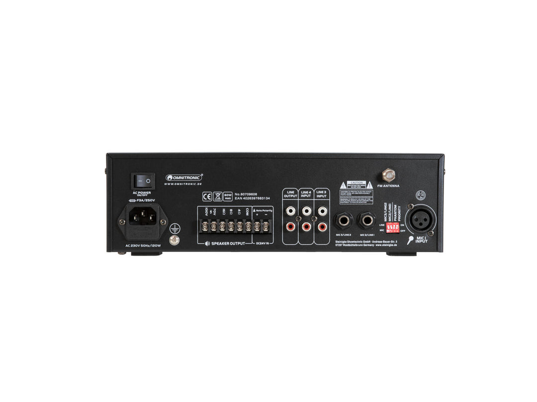 OMNITRONIC CPE-60P PA-sekoitusvahvistin