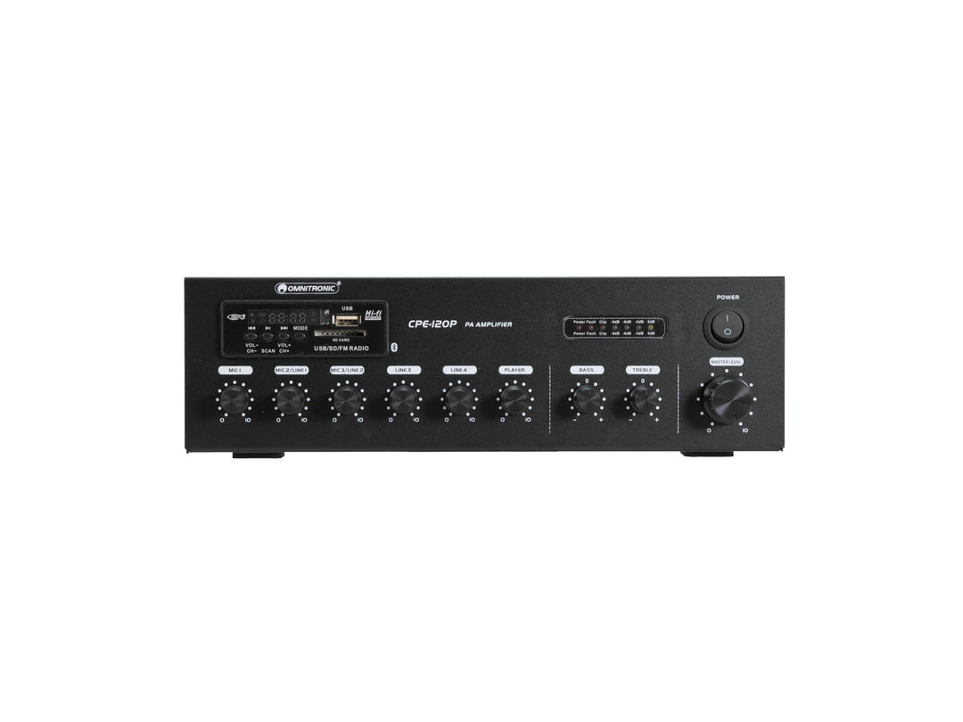 OMNITRONIC CPE-120P PA-sekoitusvahvistin