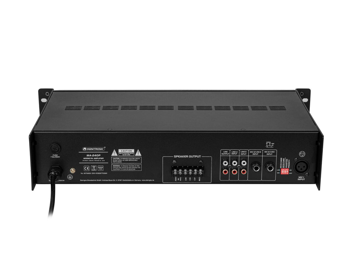 OMNITRONIC MA-240P PA Mixing Amplifier