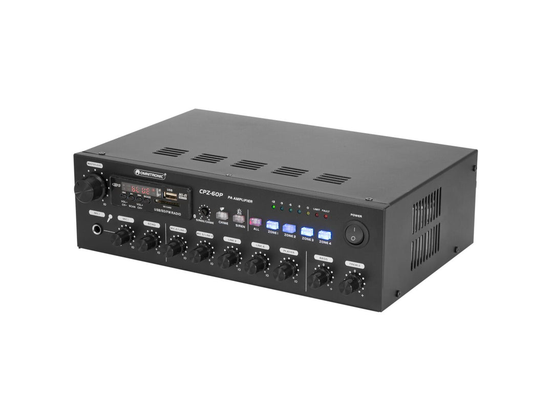 OMNITRONIC CPZ-60P PA Mixerivahvistin