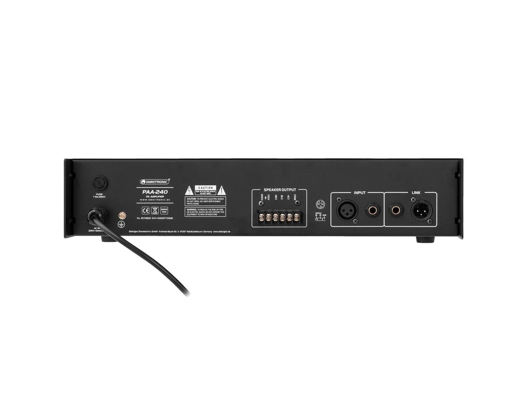 OMNITRONIC PAA-240 PA-vahvistin