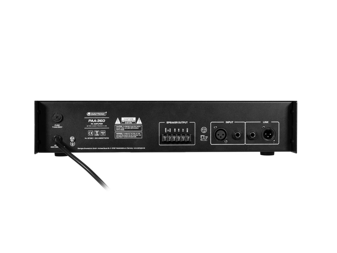 OMNITRONIC PAA-360 PA-vahvistin