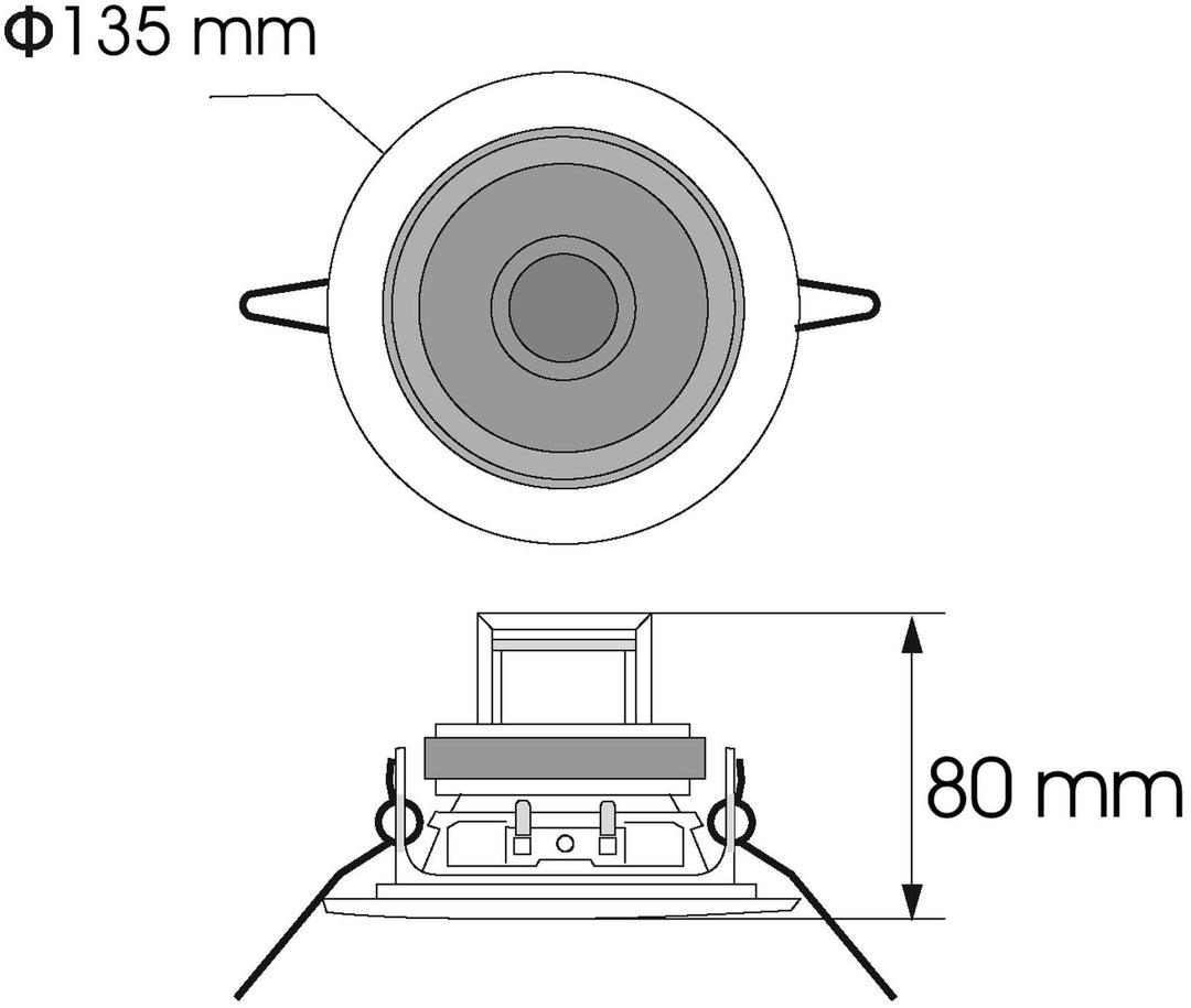 OMNITRONIC CS-4W kattokaiutin valkoinen