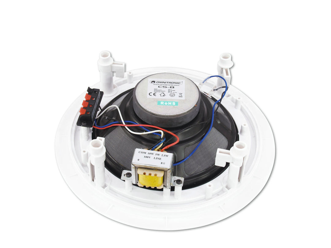 OMNITRONIC CS-8 Katto kaiutin white