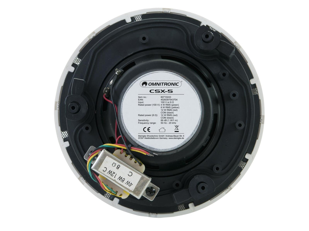 OMNITRONIC CSX-5 Katto-kaiutin white