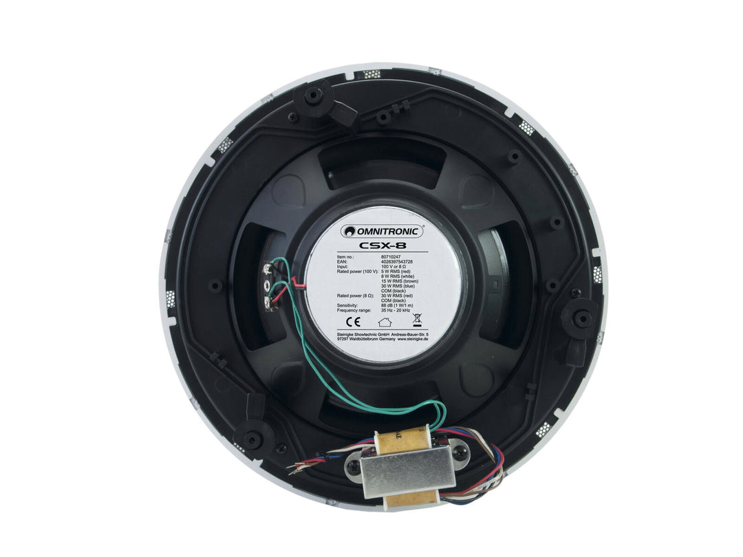 OMNITRONIC CSX-8 Kattokaiutin White