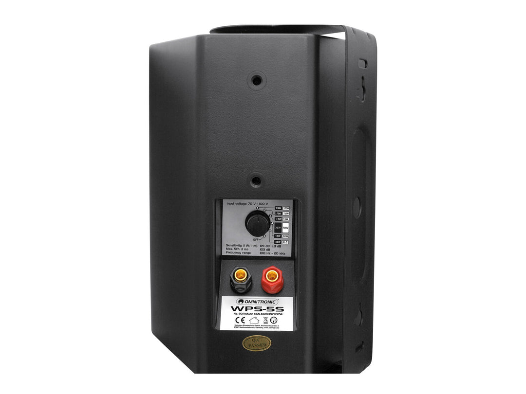 OMNITRONIC WPS-5S PA-seinäasennuskaiutin