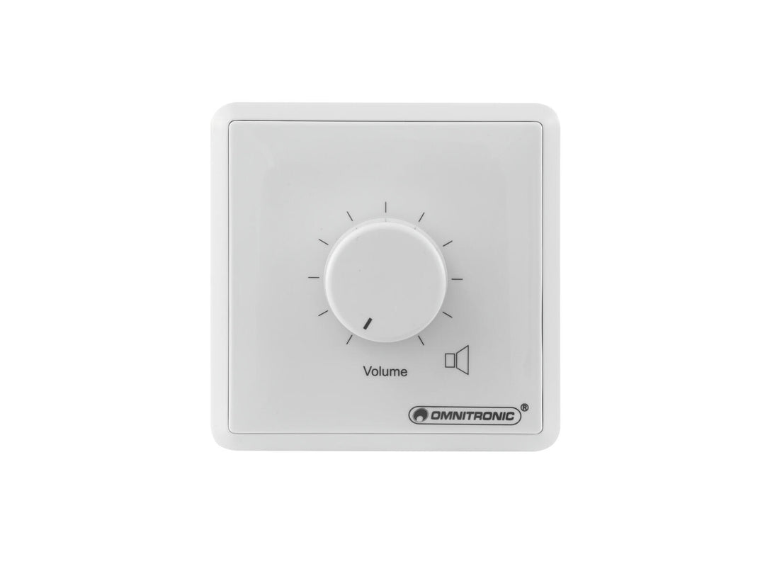 OMNITRONIC PA-äänenvoimakkuussäädin, 20 W mono wh