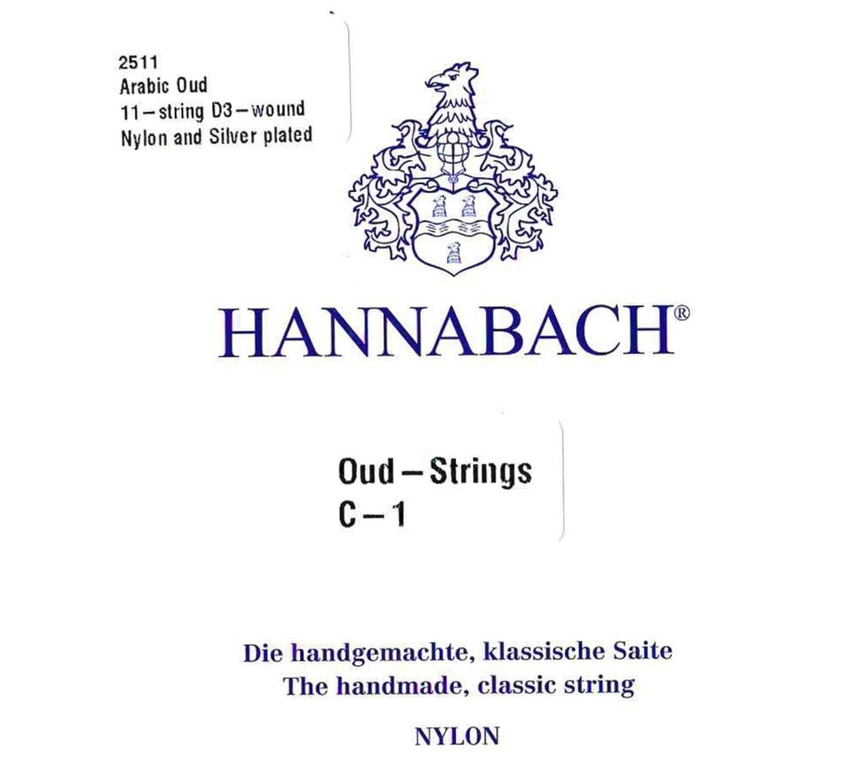 Hannabach Oud strings Arabic Aoud Nylon - 11-string (2511)