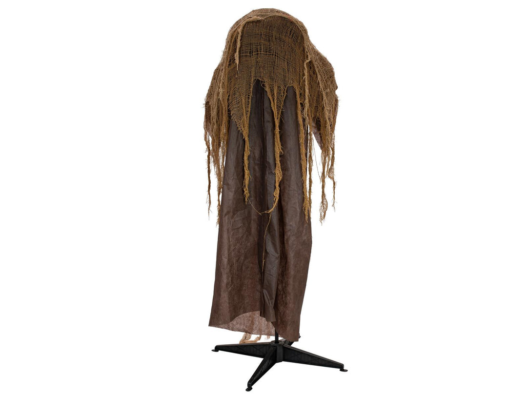 Halloween-figur pukkelrygget heks, animeret, 155 cm