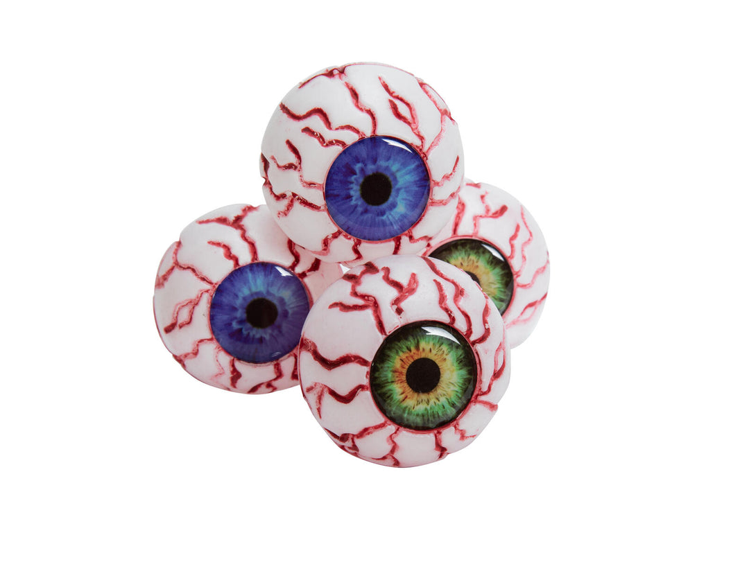 Halloween øjne, Ø 5 cm, 4 stk.