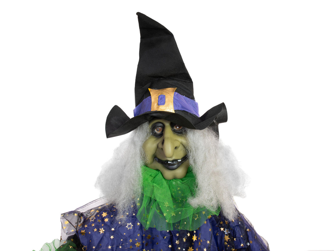 Halloween-figur heksen Lisbeth, 200 cm