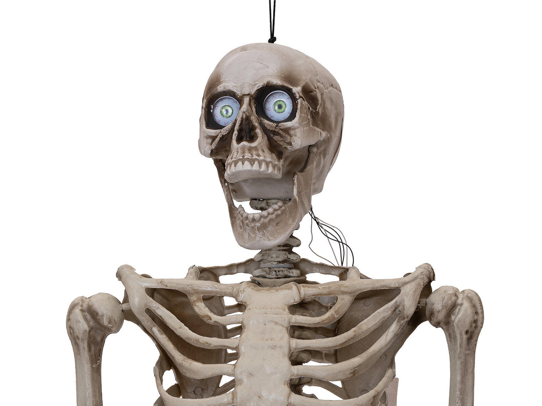 Halloween-figur skelet, formbart, animeret, 160 cm