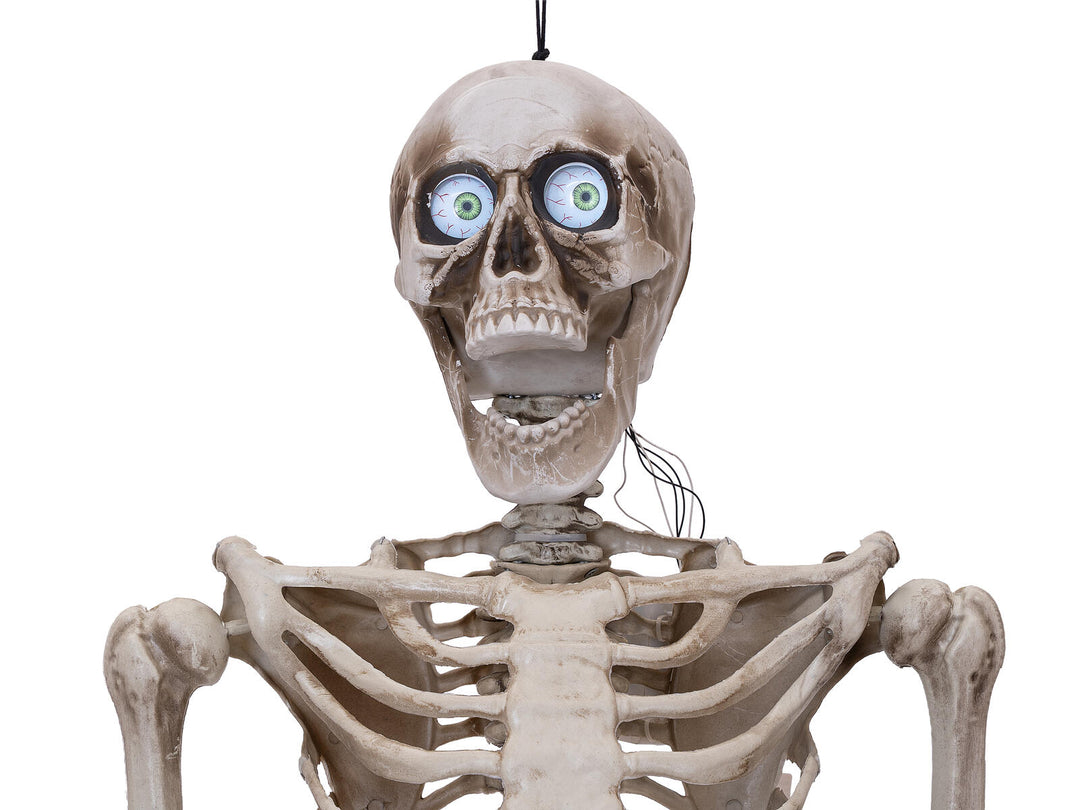 Halloween-figur skelet, formbart, animeret, 160 cm