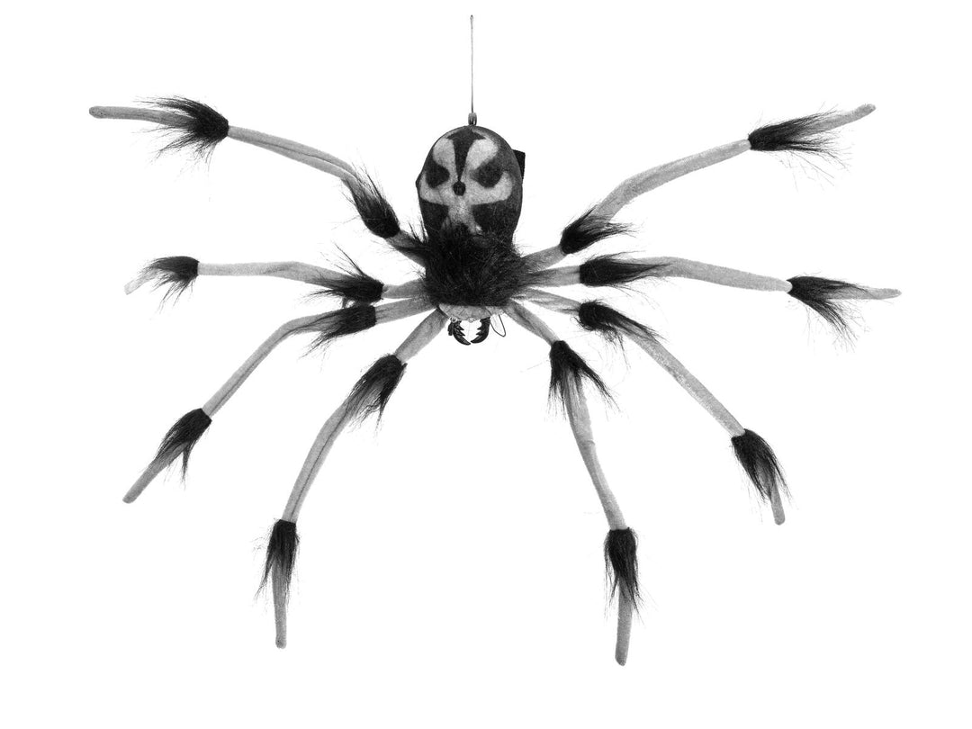 Halloween nedfirende edderkop, animeret, 60 cm