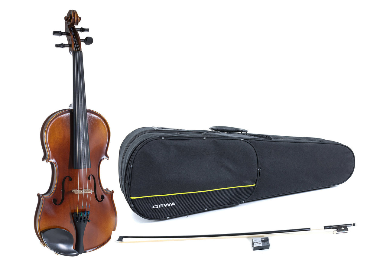 GEWA Violin Allegro - 4/4 (Ready to play incl. shaped case, carbon bow, Larsen Aurora strings, transport-secured)