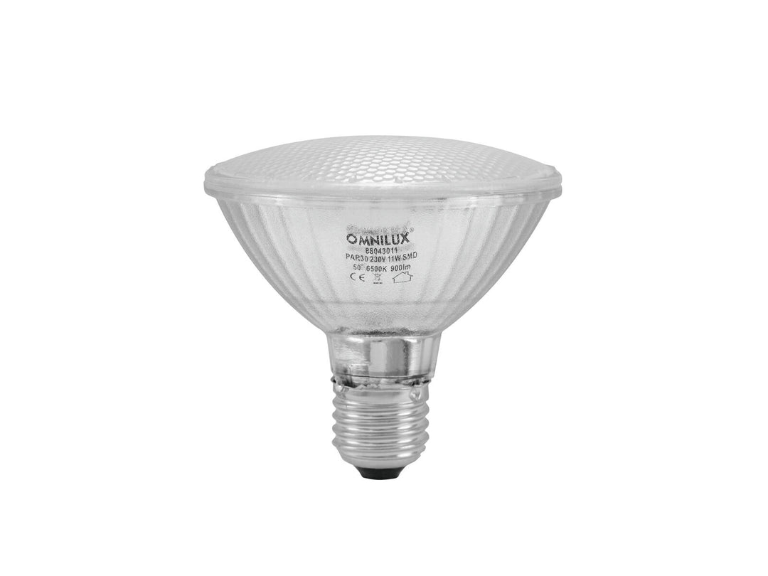 EUROLITE Setti PAR-30 Spot hopea + PAR-30 230V SMD 11W E-27 LED 6500K