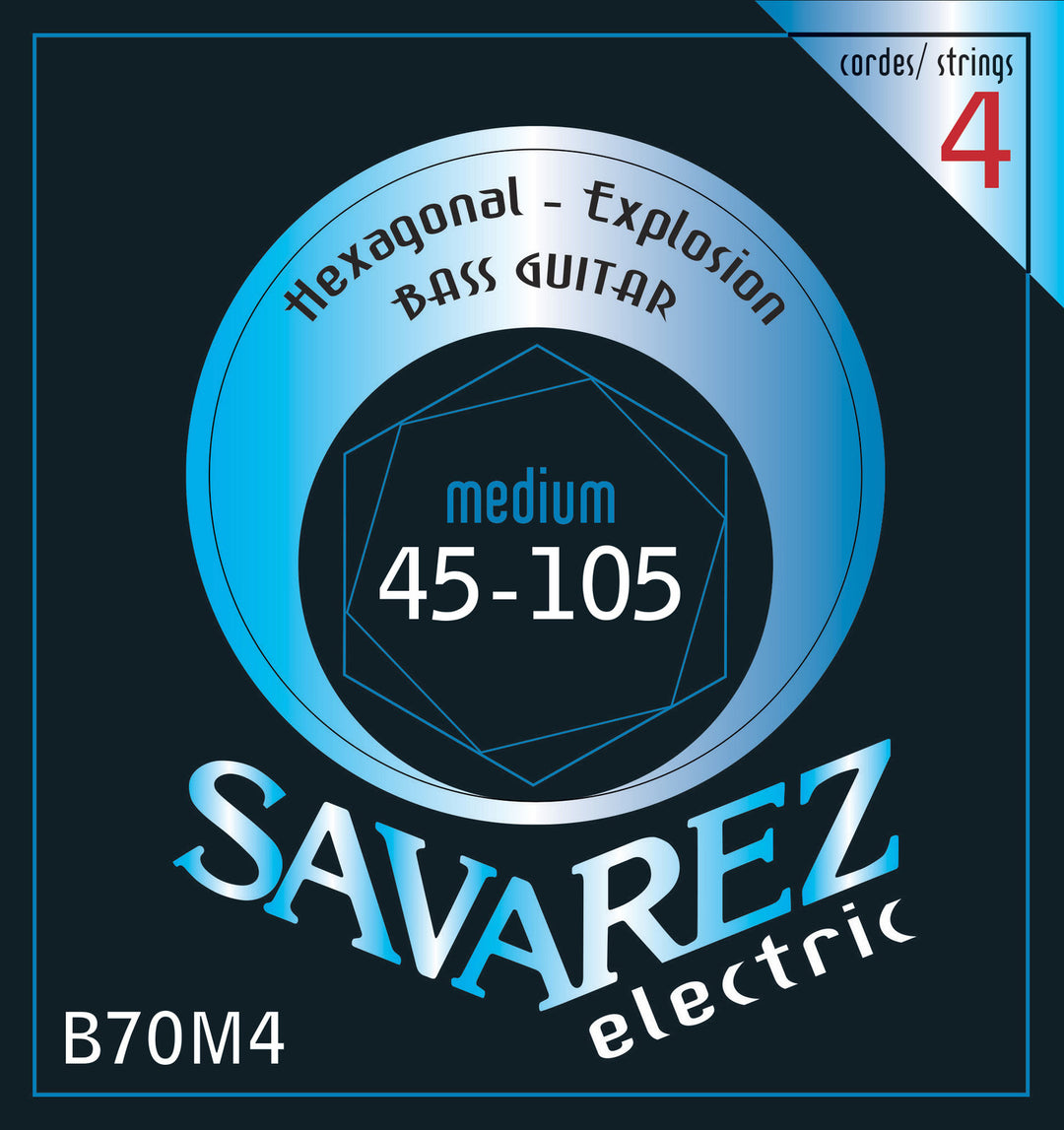 Savarez E-Bass -kielet Hexagonal Explosion - 4-kielinen Medium (B70M4)