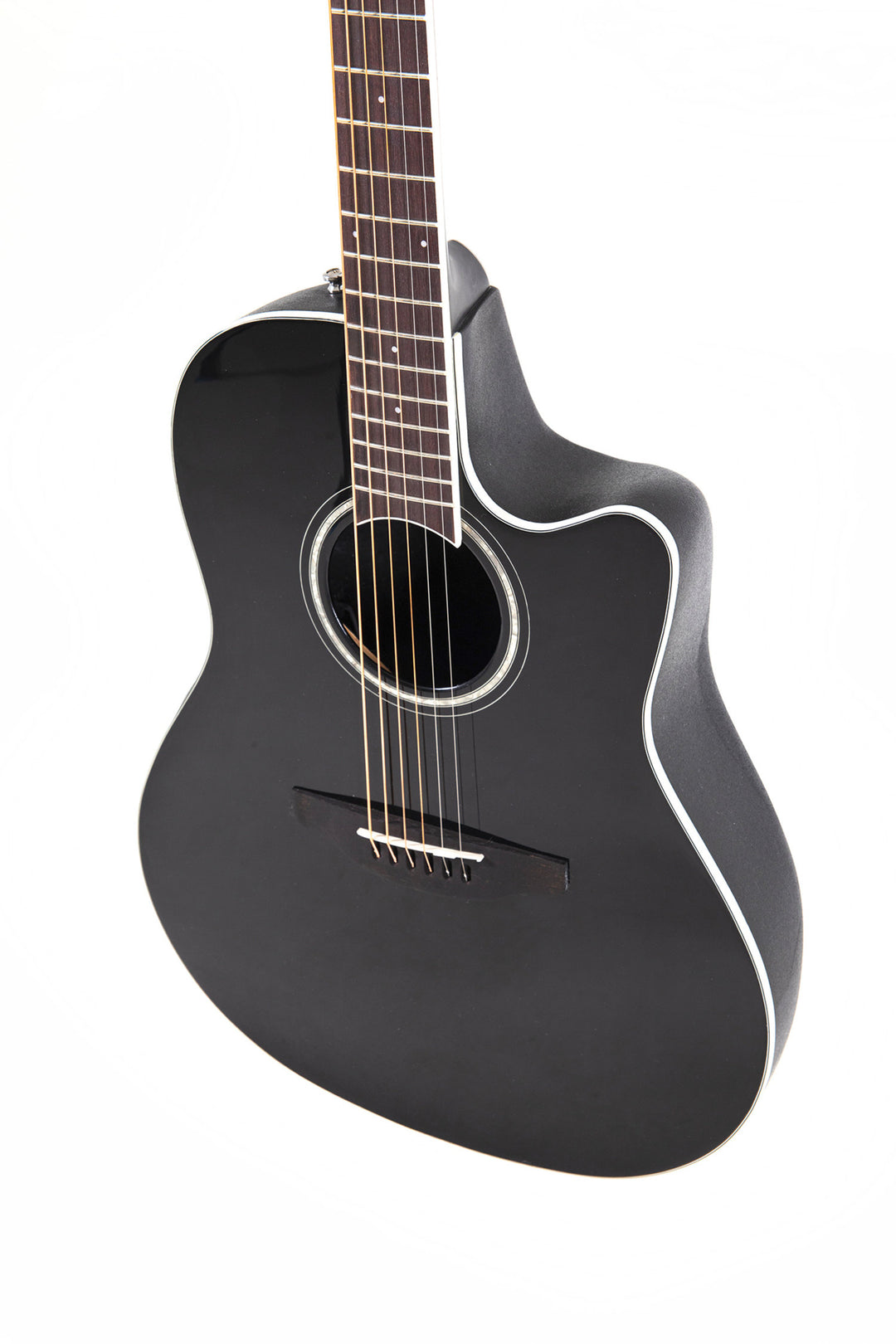 Ovation E-akustinen kitara Celebrity CS Standard Mid Cutaway - Black (CS24-5-G)