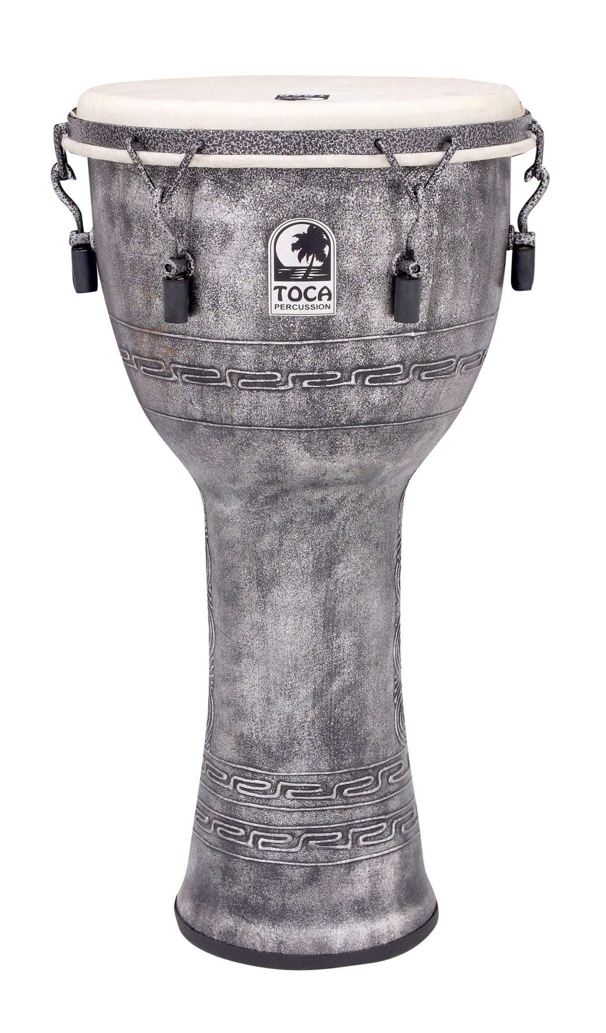 Toca Djembe Freestyle Mechanically Tuned - Antique Silver (SFDMX-12AS)