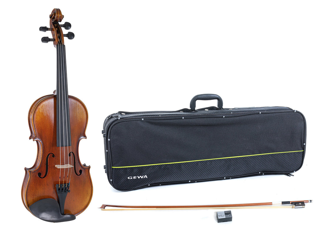 GEWA Violin Maestro 2 - 1/4 (Valmis soitettavaksi inkl. violin case, Massaranduba bow and Larsen Aurora strings, transport-secured)