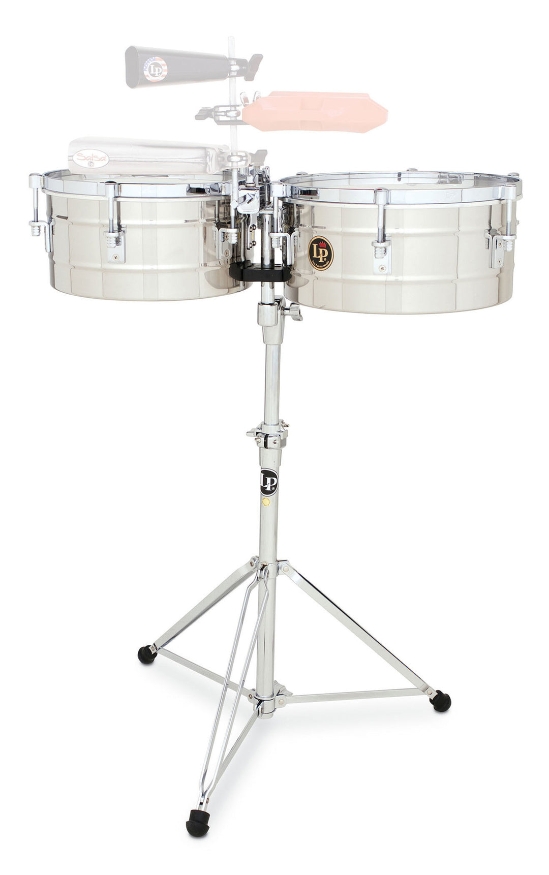 Latin Pundistussoittimet Timbales Tito Puente Stainless Steel - 13"/14" (LP256-S)