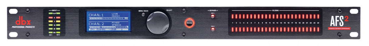 dbx AFS2 Digitaalinen takaisinkytkentäprosessori