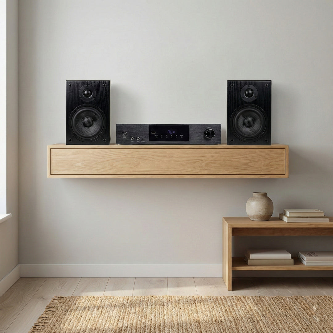 SoundMate HBS-05 Hyllykaiuttimet & HiFi Vahvistin