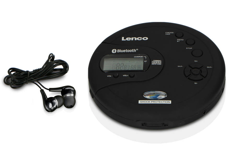 Lenco CD-300BK Kannettava CD-soitin w. Bluetooth