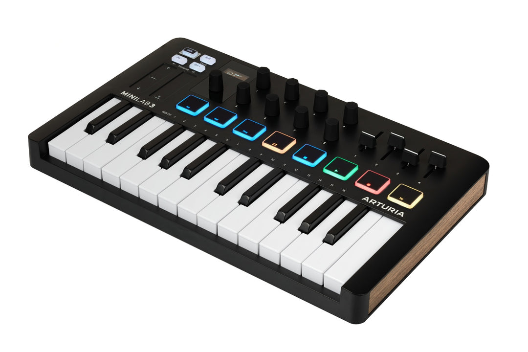 Arturia MiniLab 3 MIDI-Kosketinsoittimet (Musta)