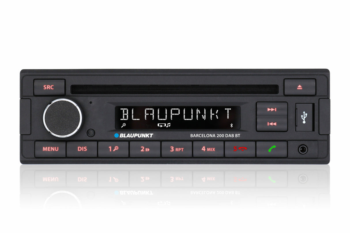 Blaupunkt Barcelona 200 autoradio, jossa on FM, DAB+ ja Bluetooth