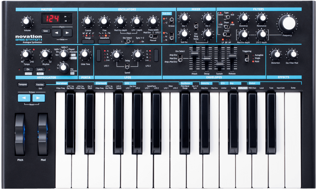 Novation Bass Station II -syntetisaattori