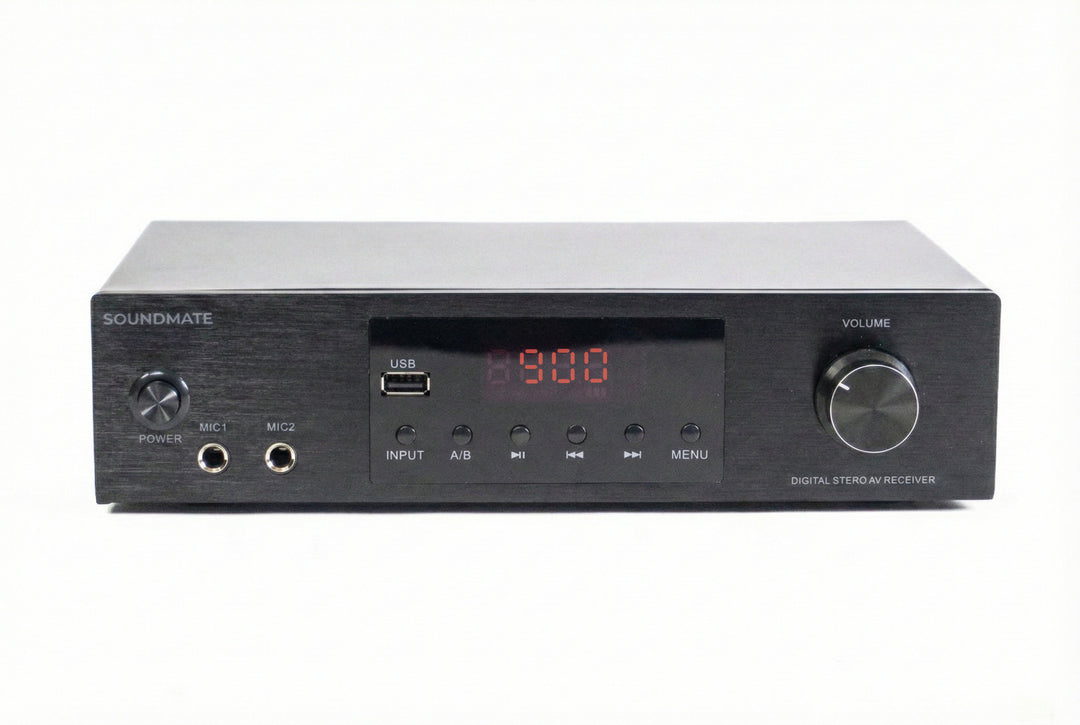 SoundMate HBS-05 Hyllykaiuttimet & Vahvistin Bundle