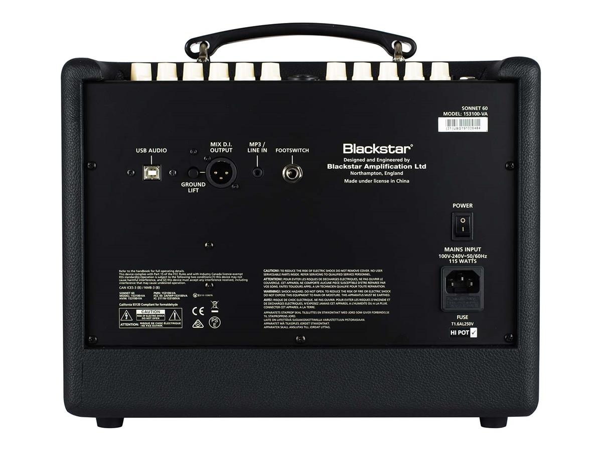 Blackstar Sonnet 60 akustinen kitaravahvistin (musta)