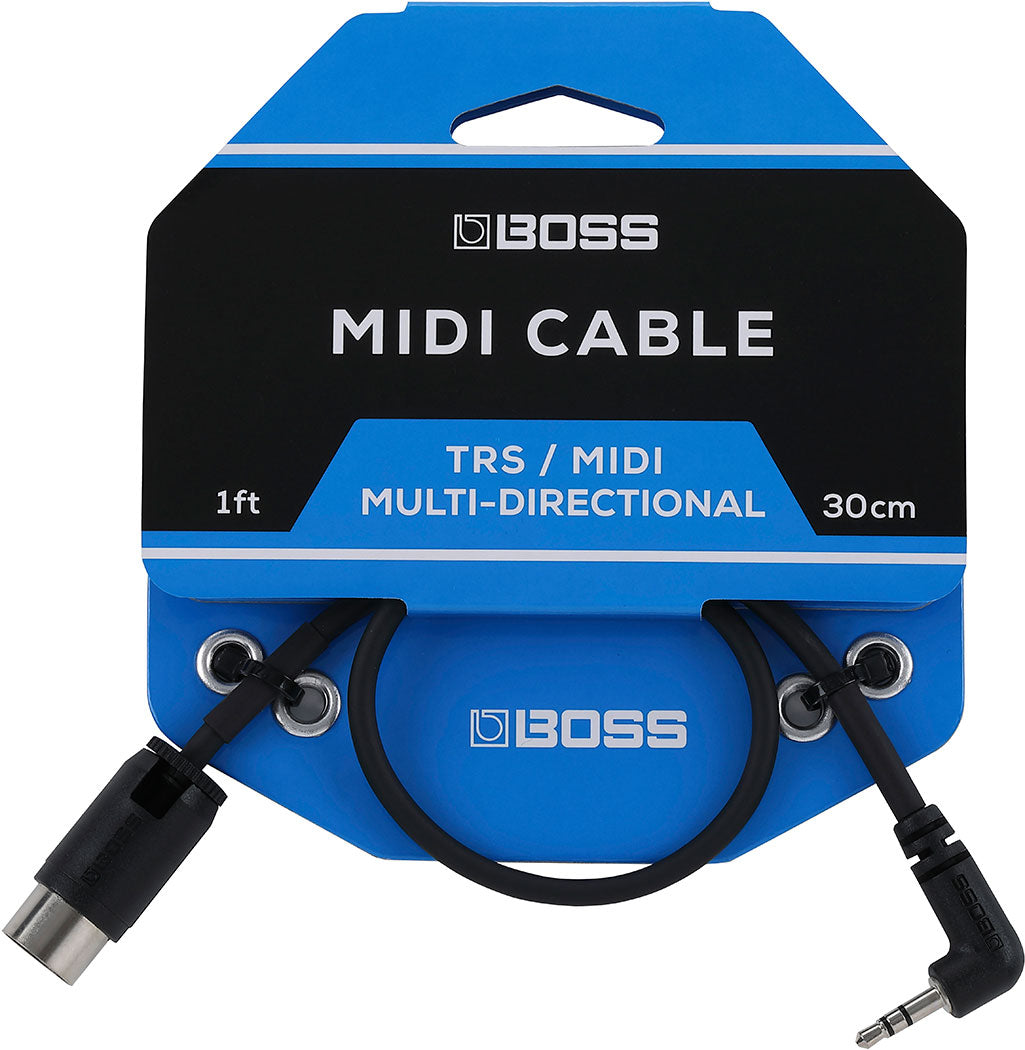 Boss BMIDI-1-35 TRS-MIDI-sovitinkaapeli (30cm)