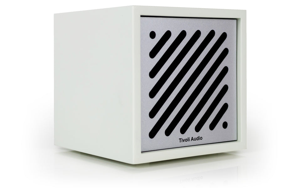 Tivoli Audio Boutique Bluetooth-kaiutin, valkoinen/hopea