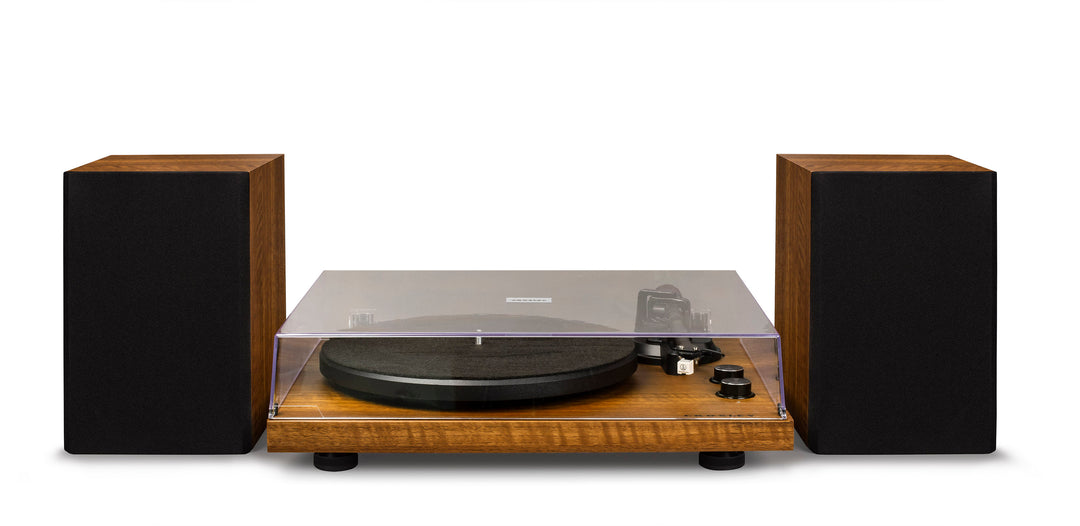 Crosley C62 Levysoitin kaiuttimilla (pähkinä)