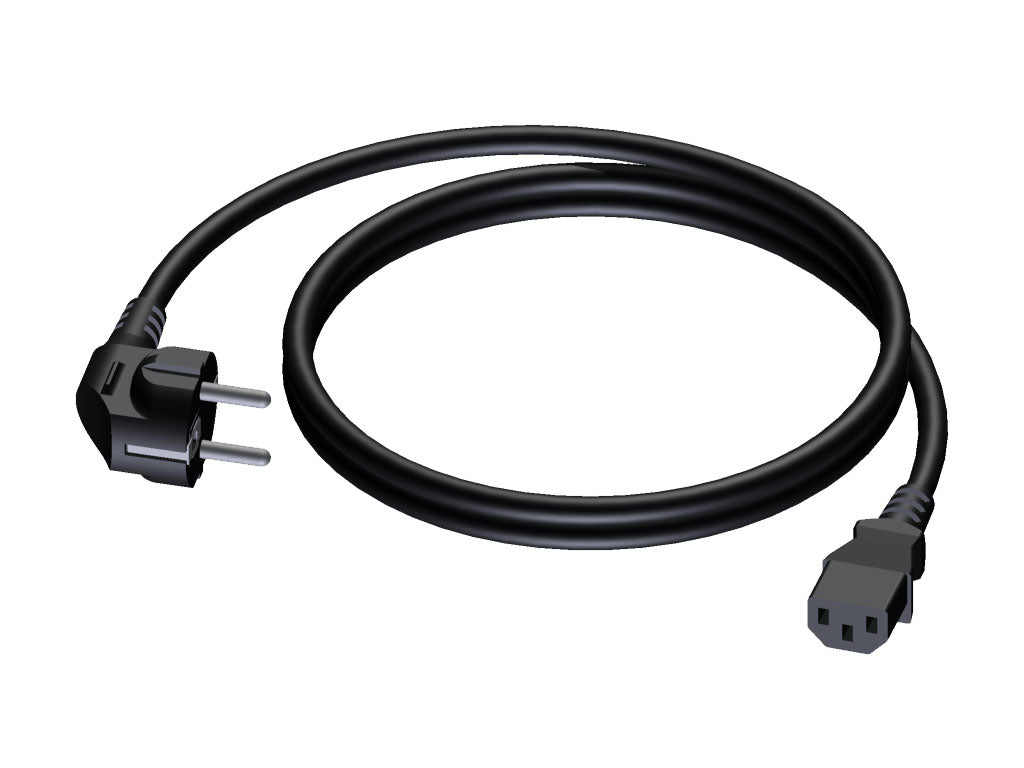 ProCab virtajohto 3x1,5 mm², naaras Euro>Schuko uros, 5 m (PVC)