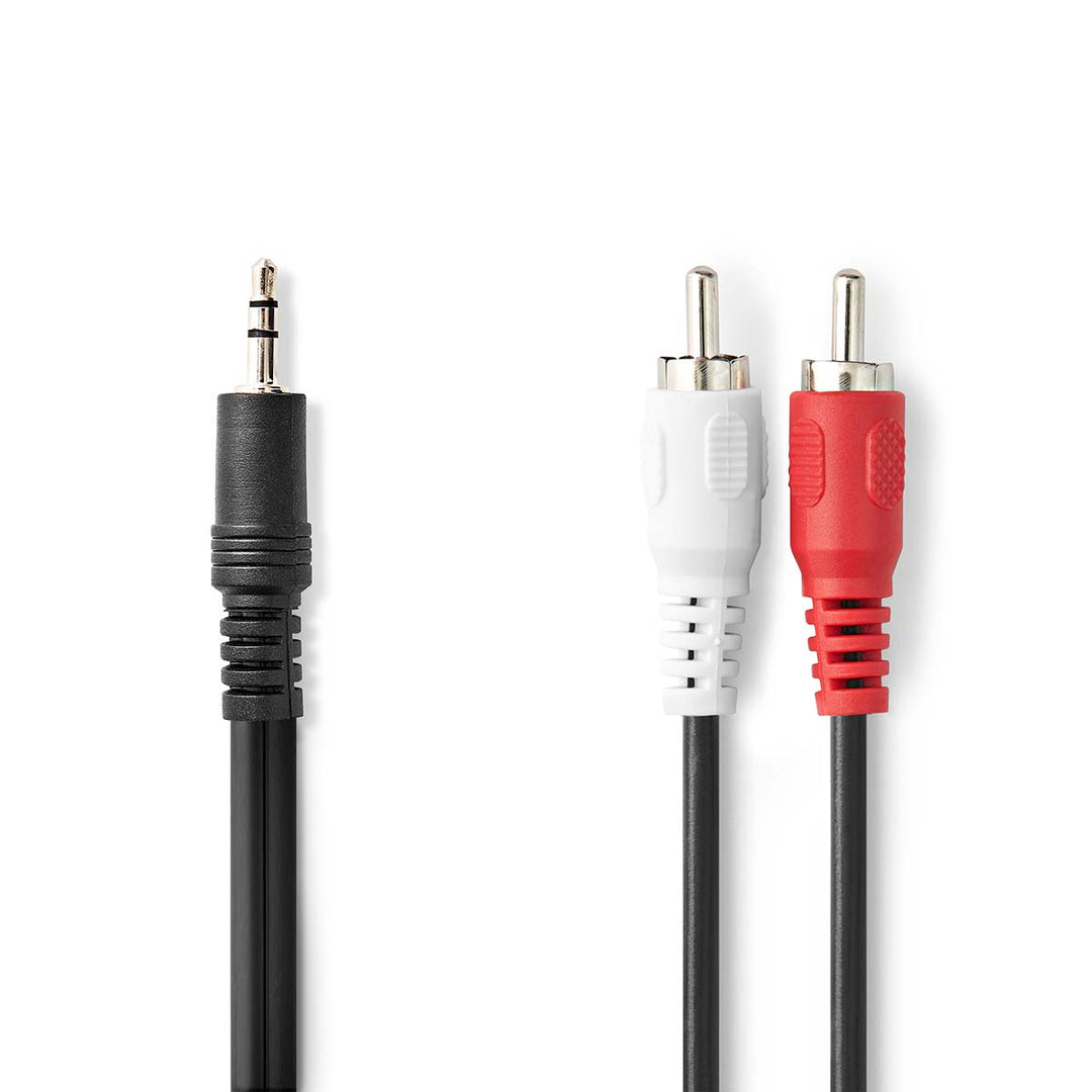 Adapterikaapeli Minijackista RCA Phonoon (2m)